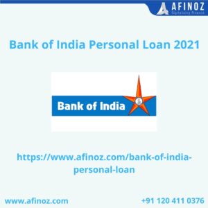 Bank of India Personal Loan